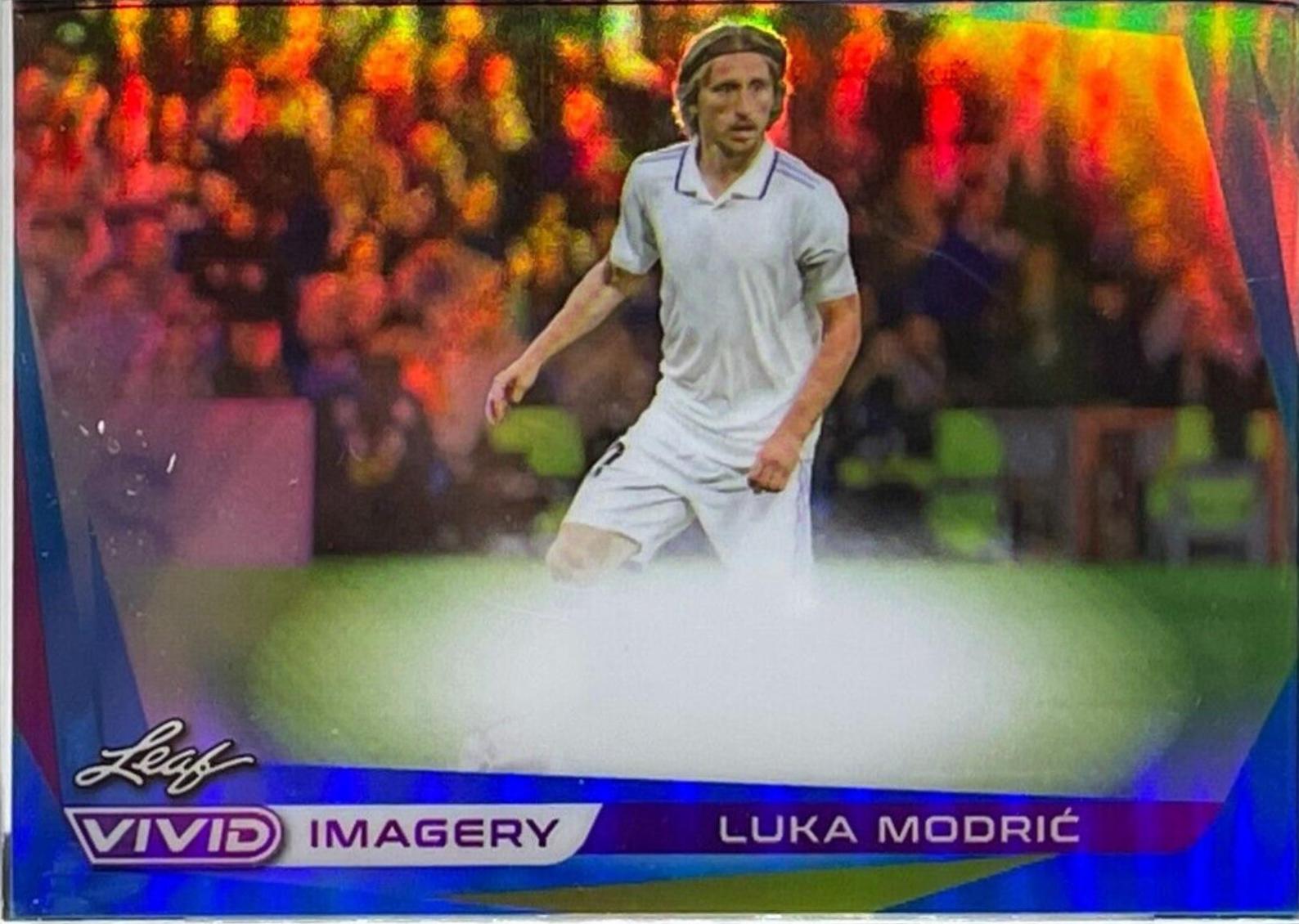 Luka Modric #VI-LM1 Soccer Cards 2022 Leaf Vivid Imagery