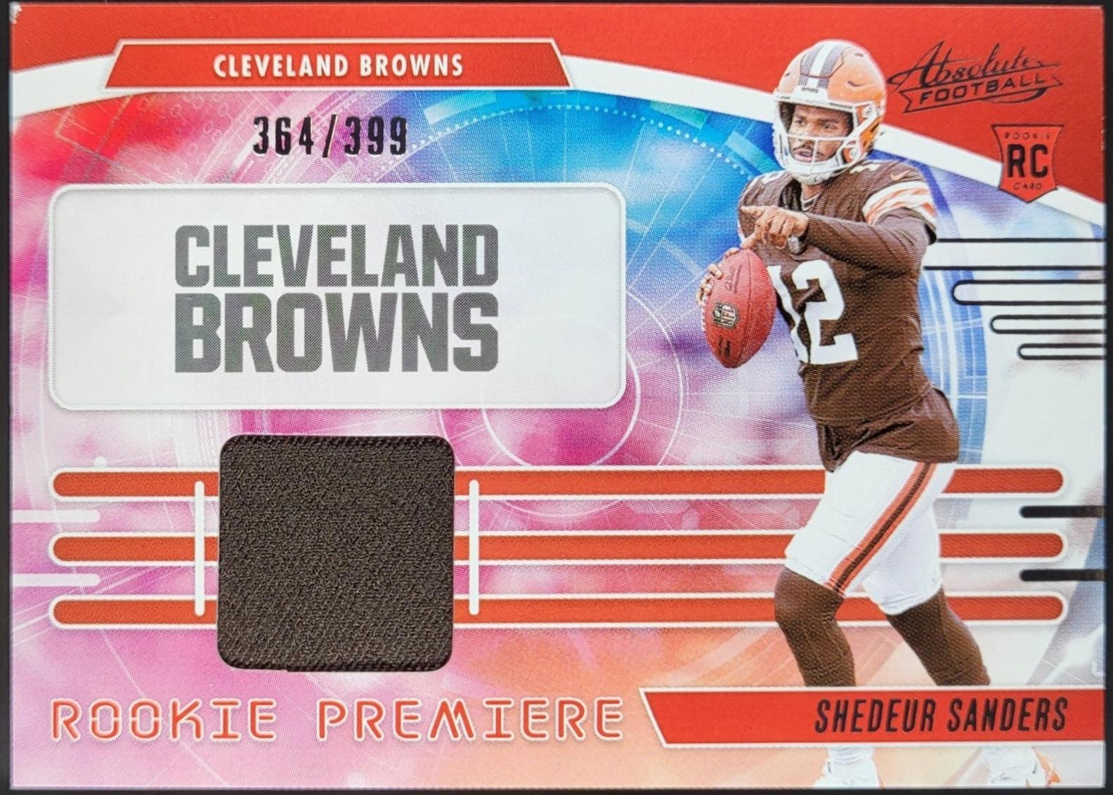 Shedeur Sanders #2 2025 Panini Absolute Rookie Premiere Materials Football