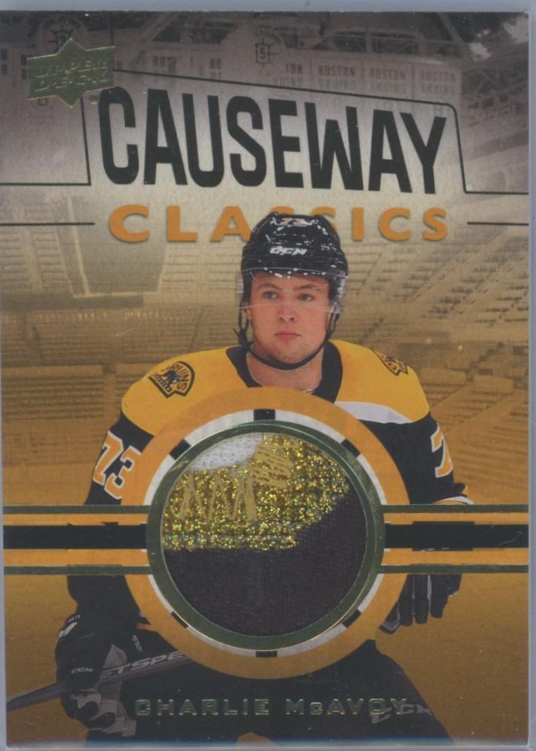 Charlie McAvoy #CL-CM Hockey Cards 2023 Upper Deck Boston Bruins Centennial Causeway Classics Relic