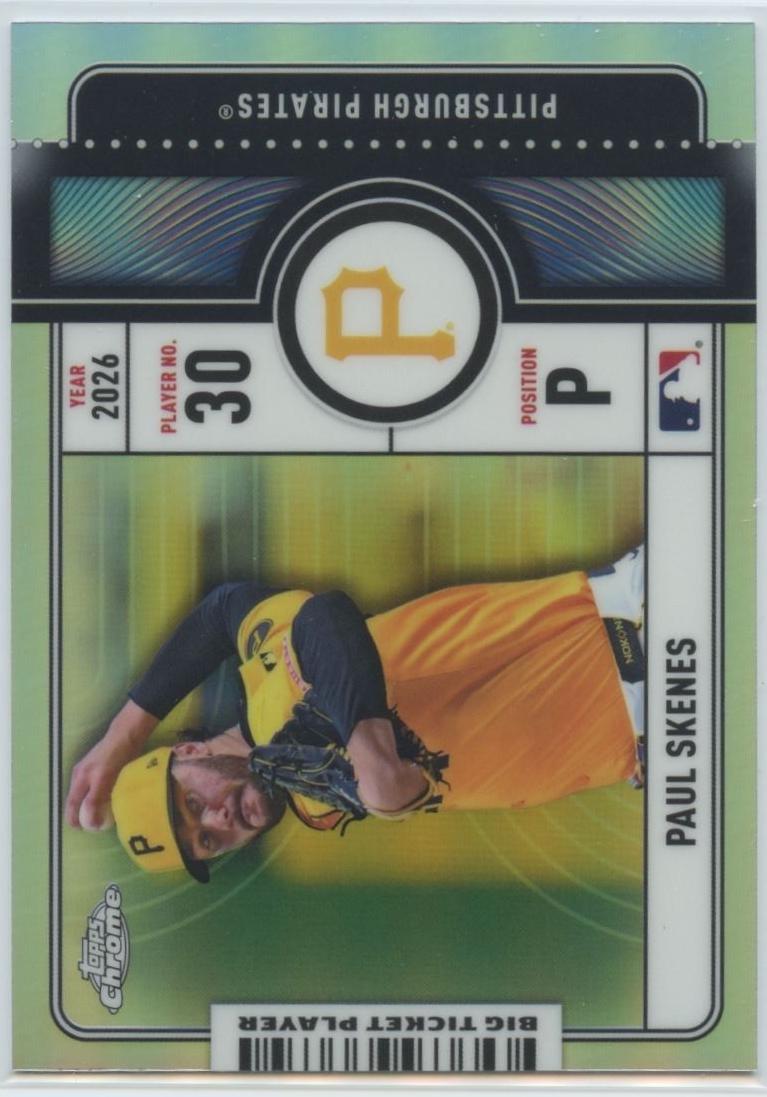 2026 Topps Chrome Big Ticket Players Paul Skenes [Refractor] #BTP-14 card