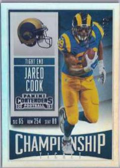Jared Cook [Championship Ticket] #25