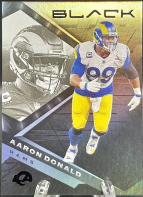 Aaron Donald #3 Football Cards 2022 Panini Black