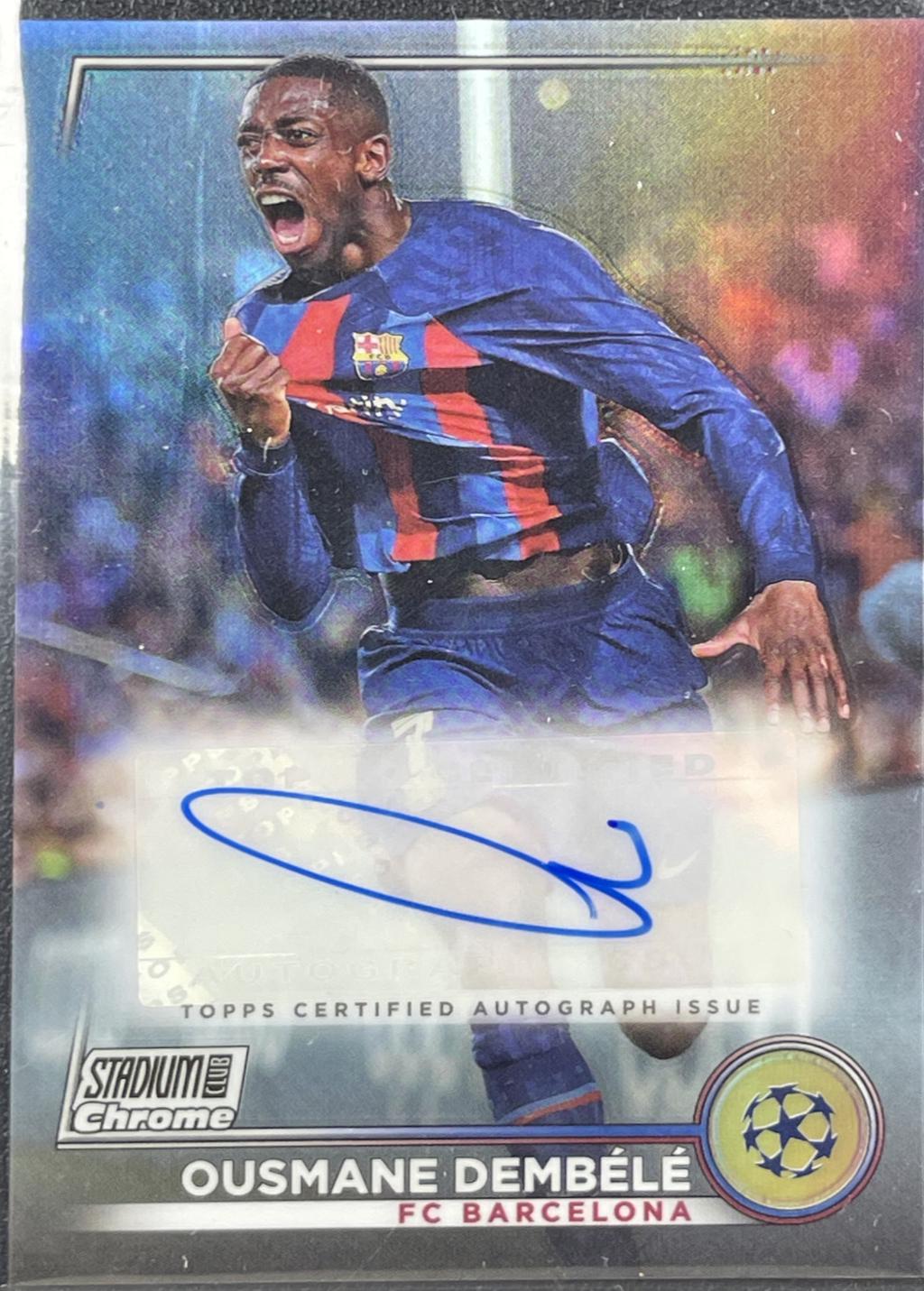 Ousmane Dembele #CA-OD 2022 Stadium Club Chrome UEFA Competitions Autographs