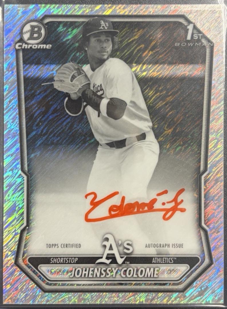 Johenssy Colome #CPA-JC 2026 Bowman Chrome Baseball Chrome Prospect Autographs