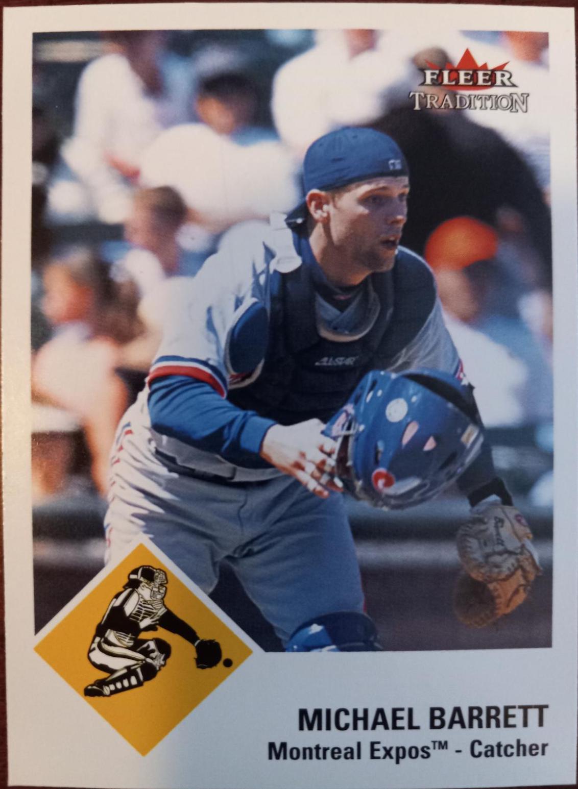 Michael Barrett #105 Baseball Cards 2003 Fleer Tradition