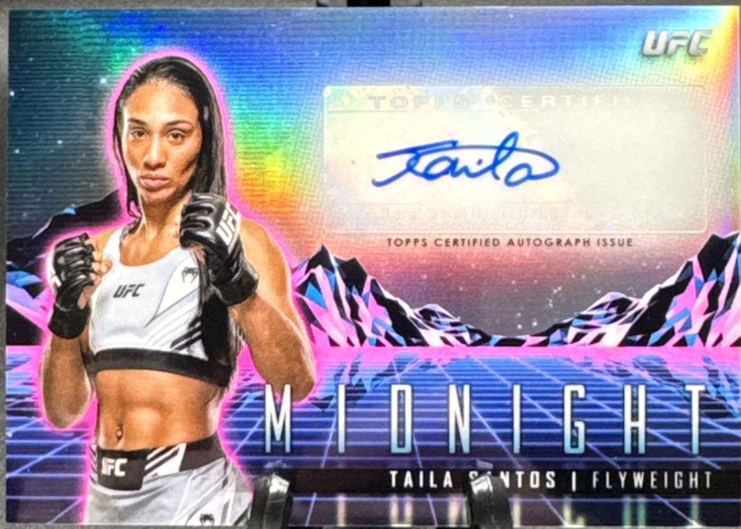 Taila Santos #HS-TSS Ufc Cards 2024 Topps Midnight UFC Horizon Signature
