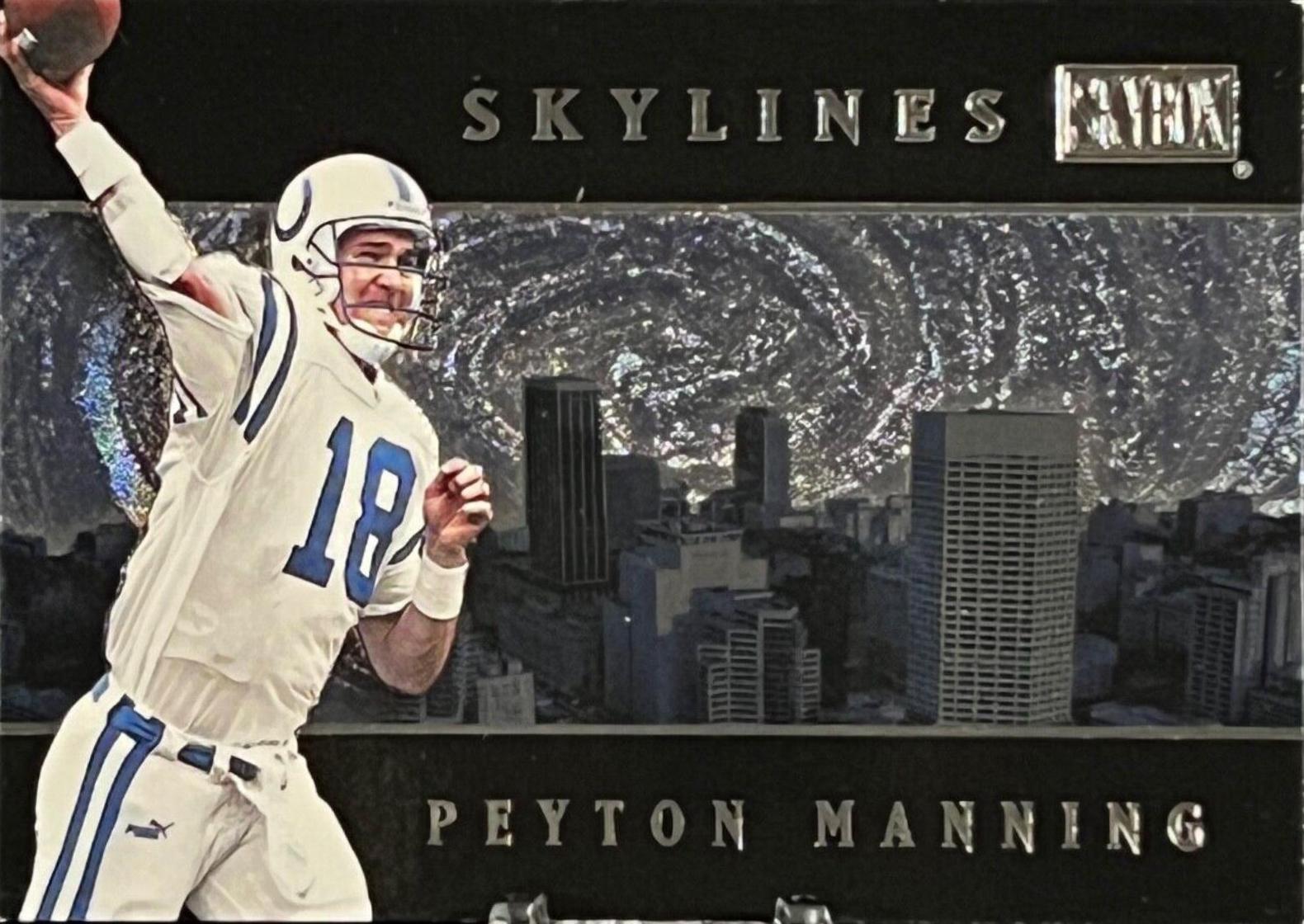 Peyton Manning #8 Football Cards 2000 Skybox Skylines