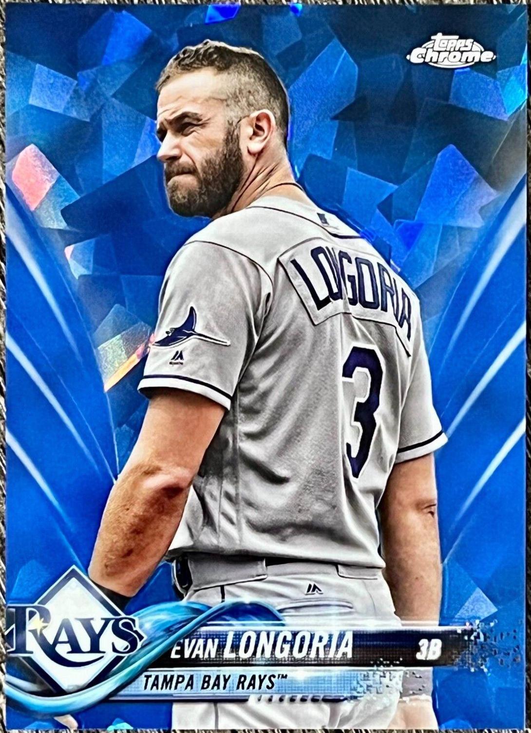 Evan Longoria #223 2018 Topps Chrome Sapphire Baseball