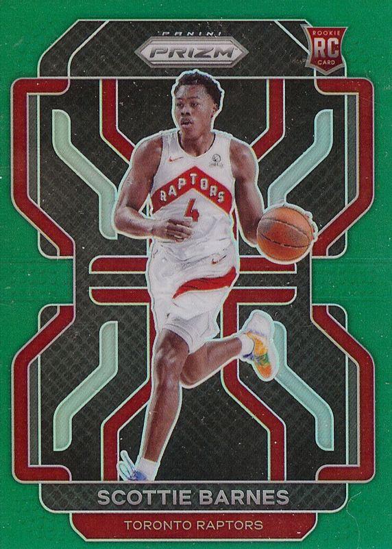 Scottie Barnes [Green Prizm] #320 Prices [Rookie] | 2021 Panini
