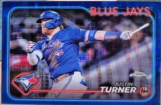 Justin Turner [Sonar Blue Refractor] #248