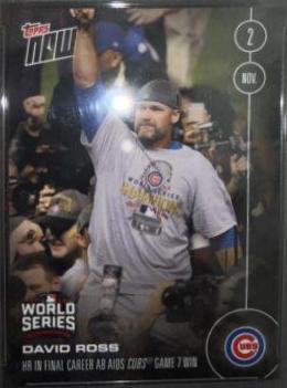 David Ross #658-A Baseball Cards 2016 Topps Now