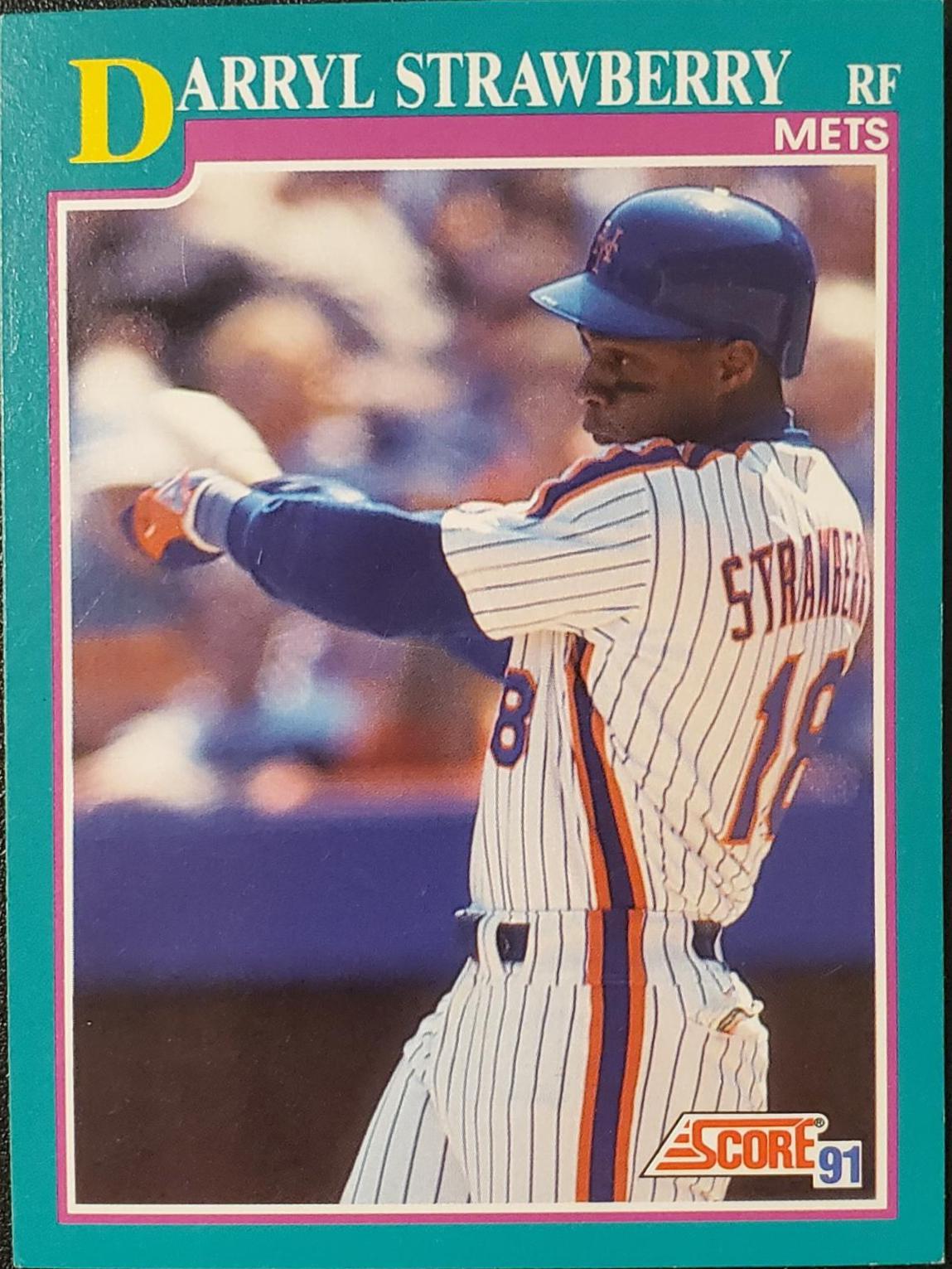 Darryl Strawberry #640 Baseball Cards 1991 Score