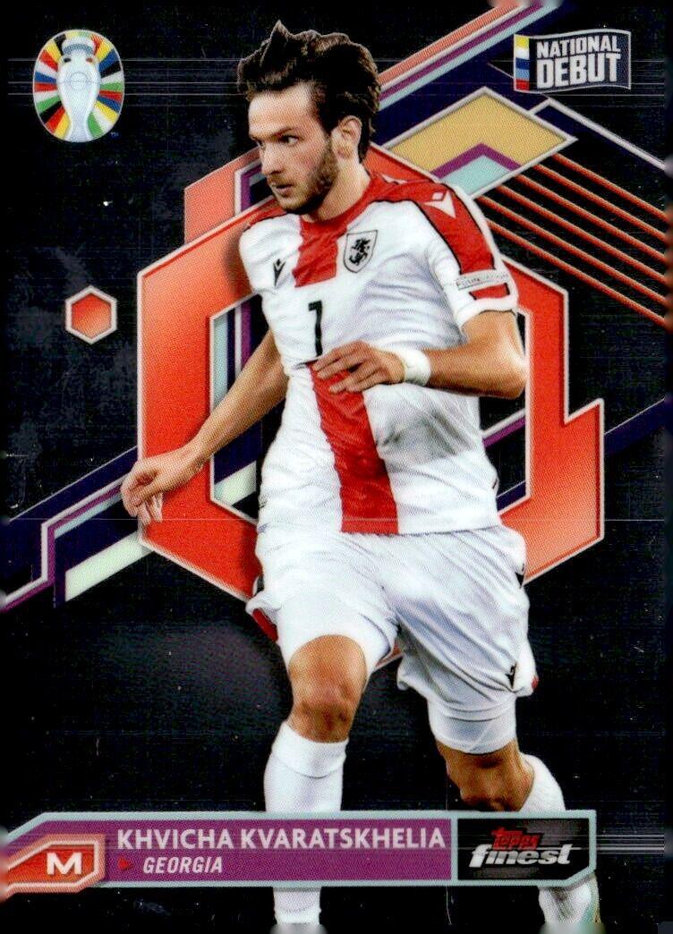 Khvicha Kvaratskhelia #31 2023 Topps Finest Road To UEFA Euro