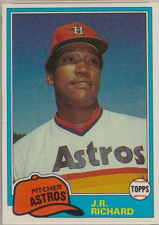 J. R. Richard #350 Baseball Cards 1981 Topps