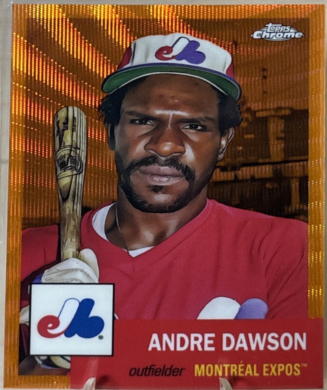 Andre Dawson [Orange Wave Refractor] #58