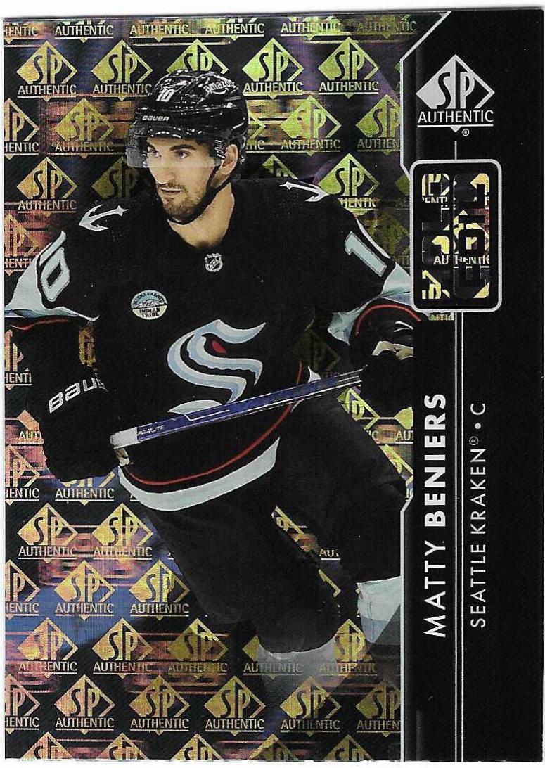 Matty Beniers #HF-10 Hockey Cards 2023 SP Authentic Holofoil