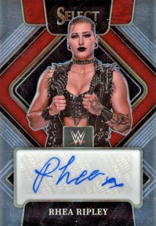 Rhea Ripley #SG-RRP Wrestling Cards 2022 Panini Select WWE Signatures