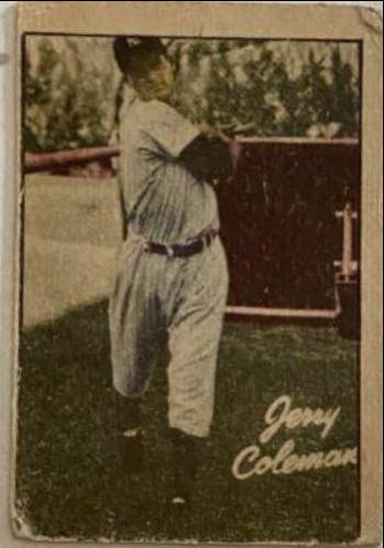 Jerry Coleman Baseball Cards 1952 Berk Ross