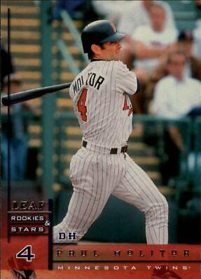 Paul Molitor #5 Baseball Cards 1998 Leaf Rookies & Stars