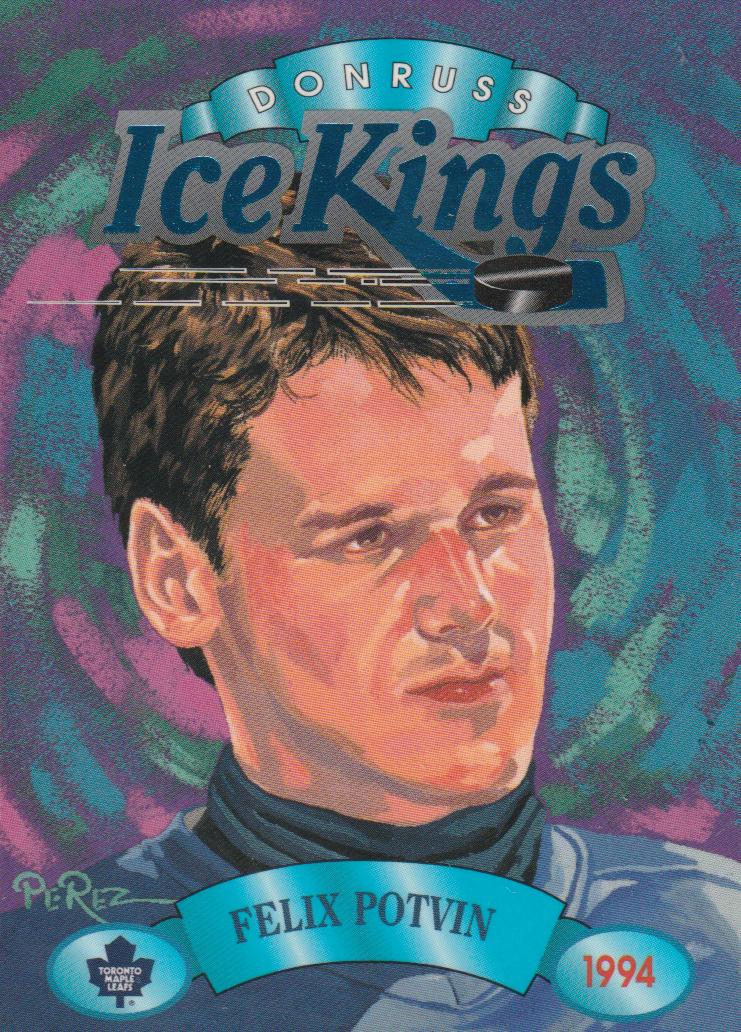 Felix Potvin #6 Hockey Cards 1993 Donruss Ice Kings