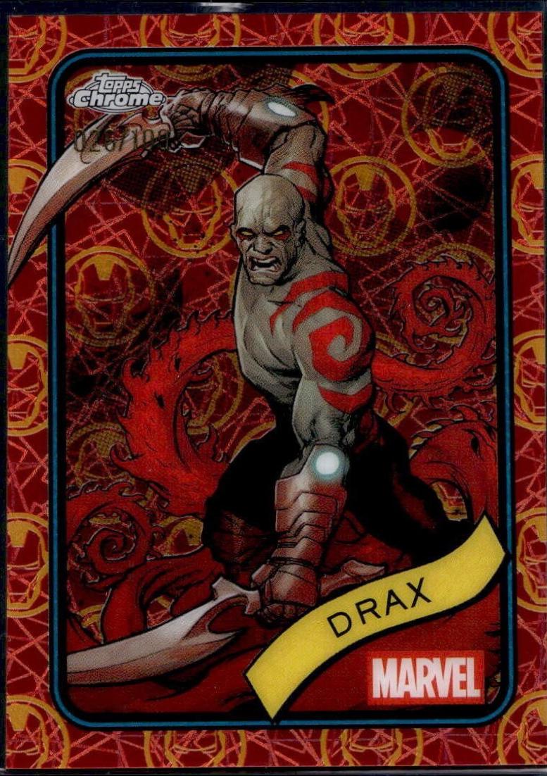 Drax Iron Man Red & Gold Lazer Refractor