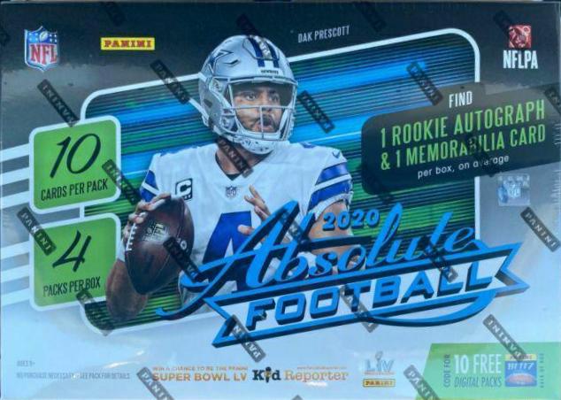Retail Box Football Cards 2020 Panini Absolute