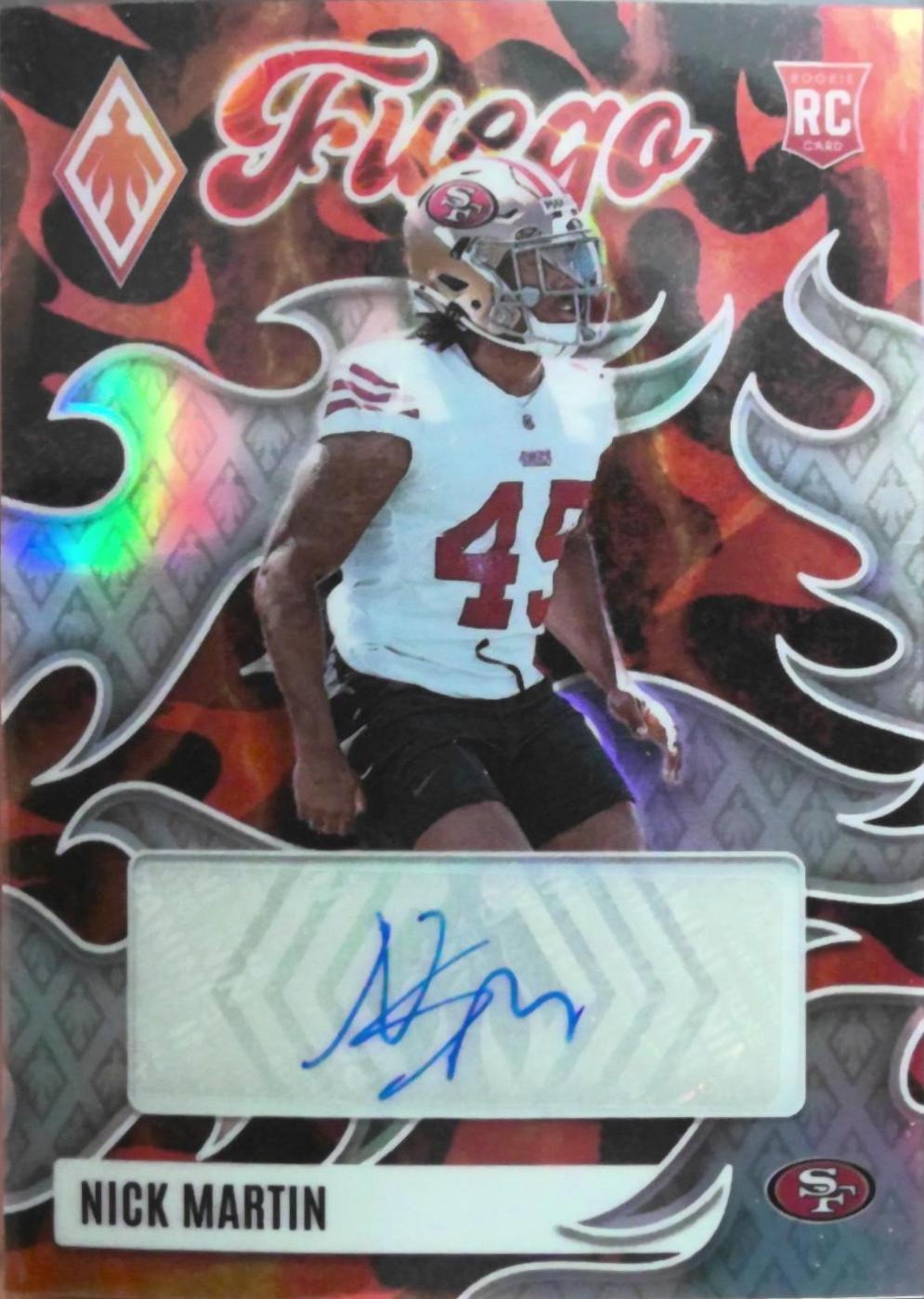 Nick Martin #FUS-NMN 2025 Panini Phoenix Fuego Signature Football