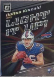 Dalton Kincaid #LU-DK Football Cards 2023 Panini Donruss Optic Light It Up