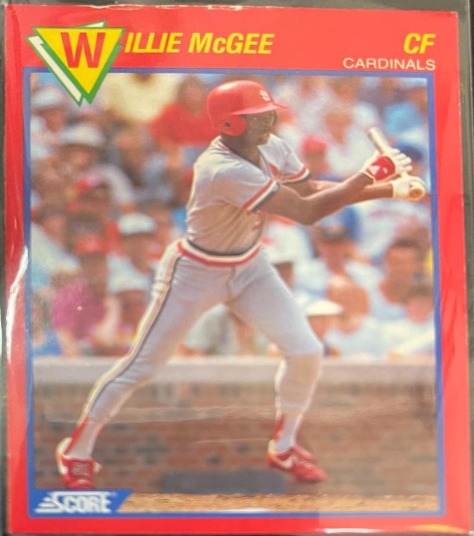 Willie McGee #93 Baseball Cards 1989 Score Superstars