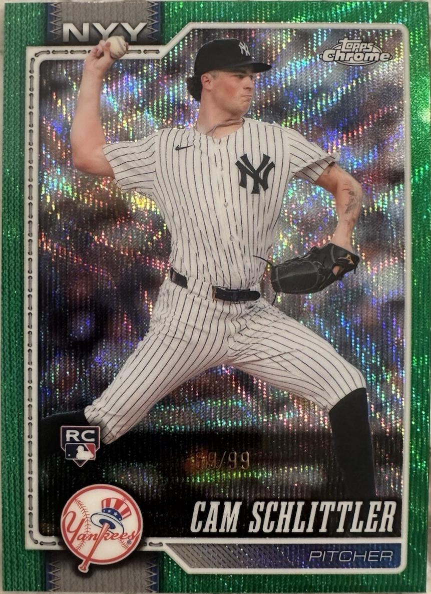 2026 Cam Schlittler [Green Wave Refractor] #262