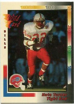 Nate Turner #398 Football Cards 1992 Wild Card
