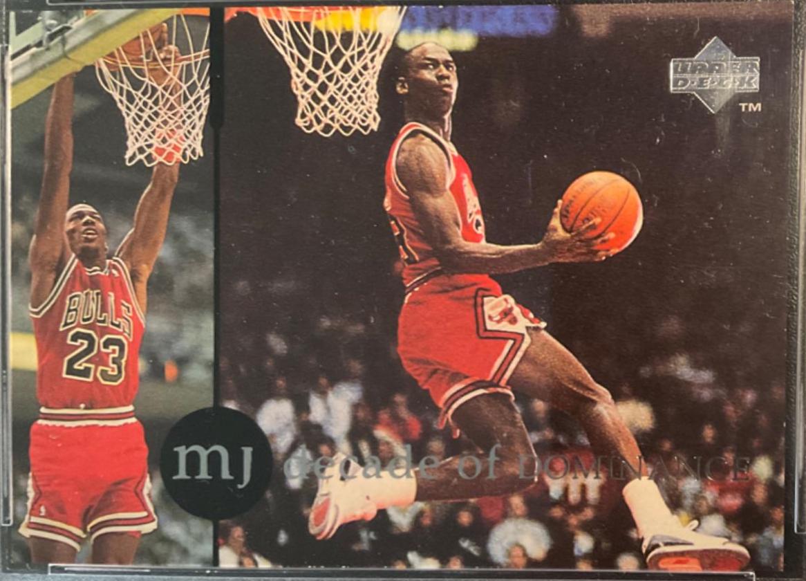 Michael Jordan #J3 Basketball Cards 1994 Collector's Choice International Decade of Dominance