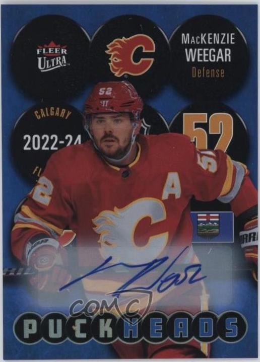 MacKenzie Weegar #PH-23 2024 Fleer Ultra Puckheads Autograph Hockey