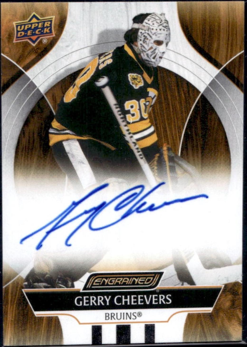 Gerry Cheevers #CA-CH 2024 Upper Deck Engrained Icons Autograph Hockey