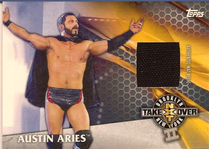 Austin Aries #MR-AU Wrestling Cards 2017 Topps WWE NXT Mat Relics