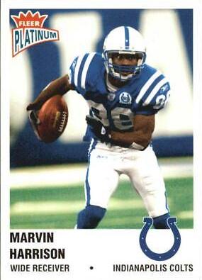 Marvin Harrison #16 Football Cards 2003 Fleer Platinum