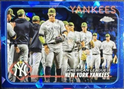 New York Yankees #301 2024 Topps Chrome Sapphire Baseball