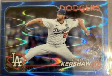 Clayton Kershaw [RayWave Blue Refractor] #110