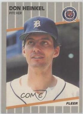 Don Heinkel #133 Baseball Cards 1989 Fleer