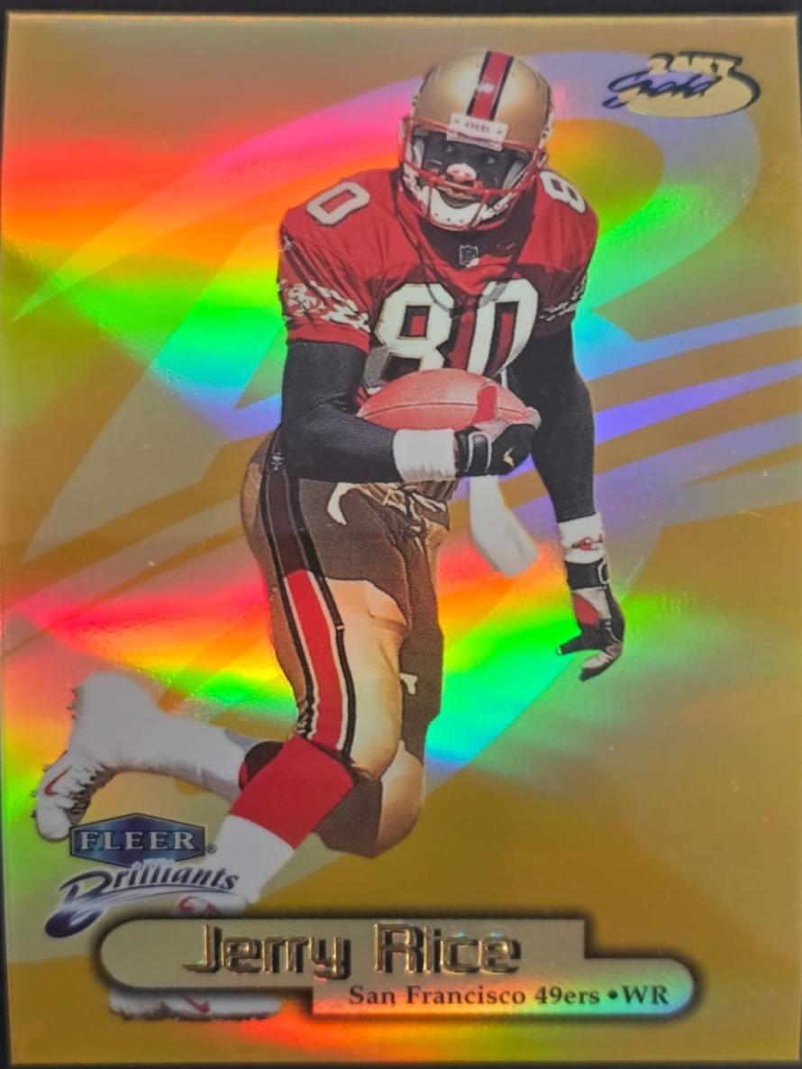 Jerry Rice [24 Karat Gold] #60TG Prices | 1998 Fleer Brilliants ...