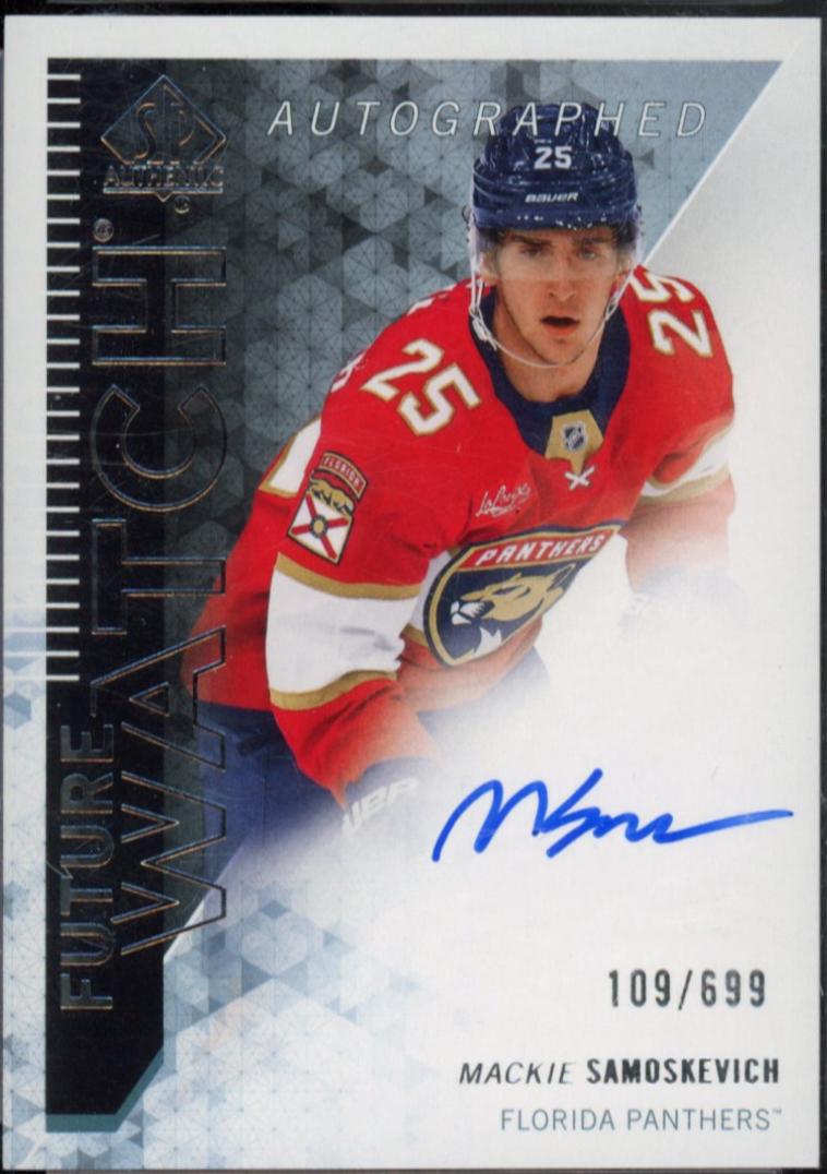 Mackie Samoskevich #RFWA-SA Hockey Cards 2023 SP Authentic 2013 Retro Future Watch Auto