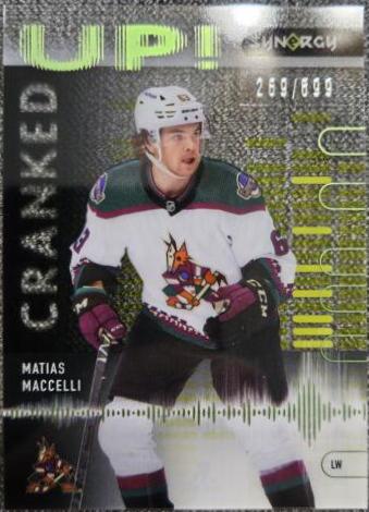 Matias Maccelli #CU-MA 2022-23 Upper Deck Synergy Hockey Cranked Up