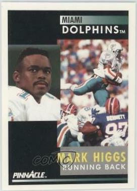 Mark Higgs #5 Football Cards 1991 Pinnacle