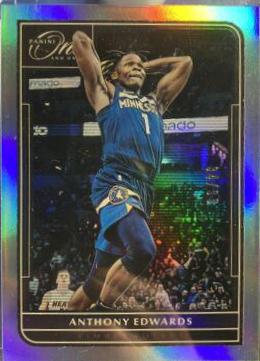 Anthony Edwards #7 Basketball Cards 2021 Panini One and One