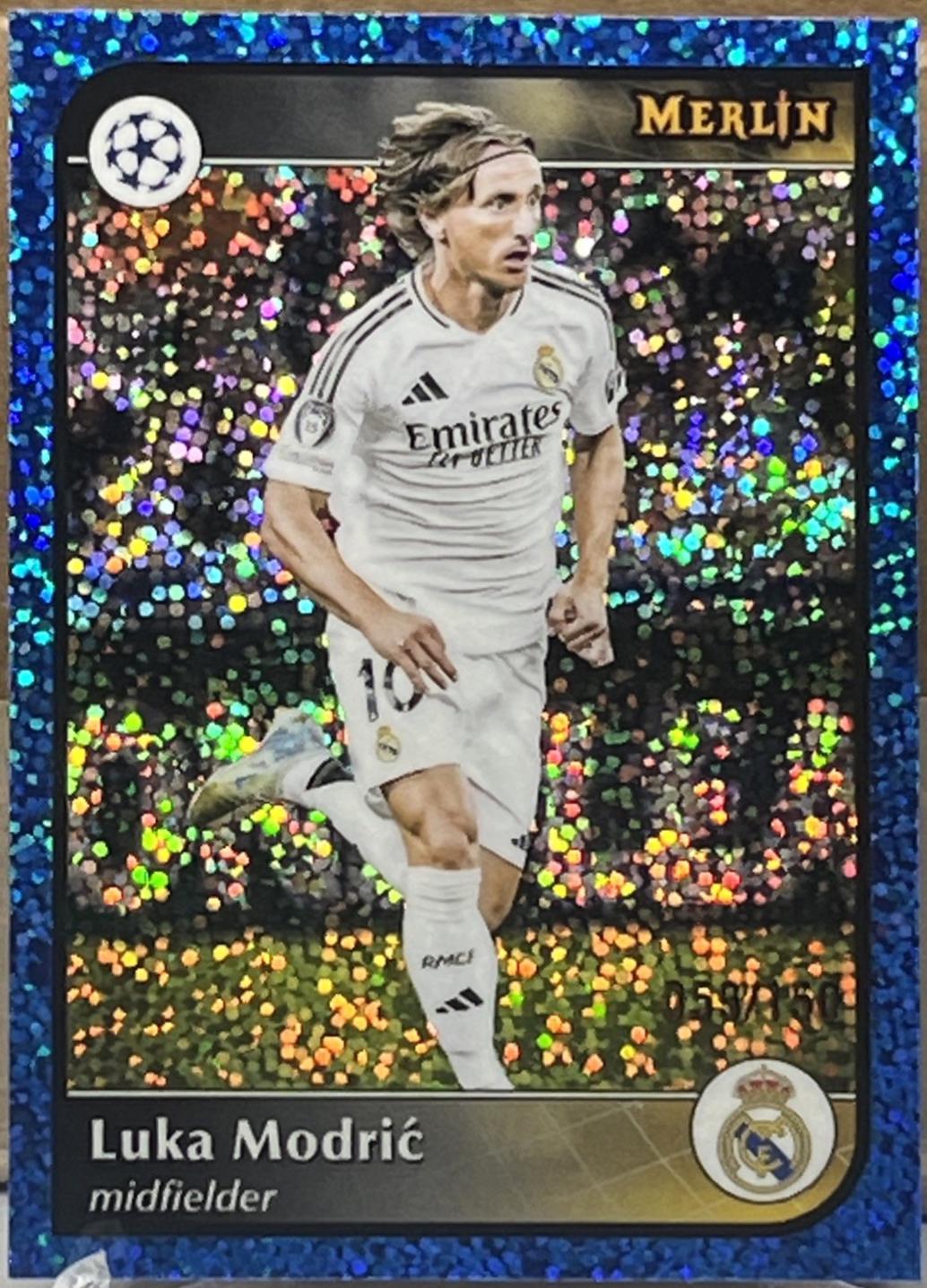 Luka Modric [Blue Speckle Refractor] #86 Prices | 2024 Topps Merlin ...