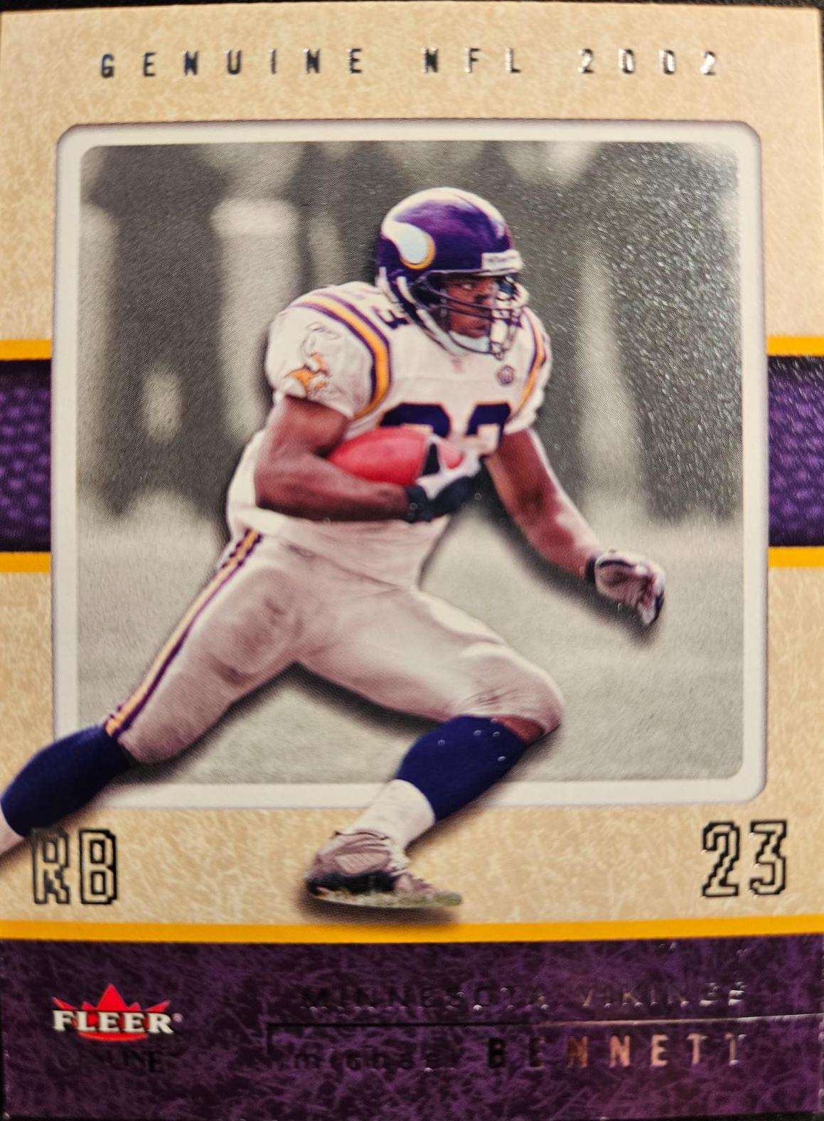 Michael Bennett #81 Football Cards 2002 Fleer Genuine