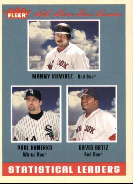 AL Home Run Leaders #9 Baseball Cards 2005 Fleer Tradition