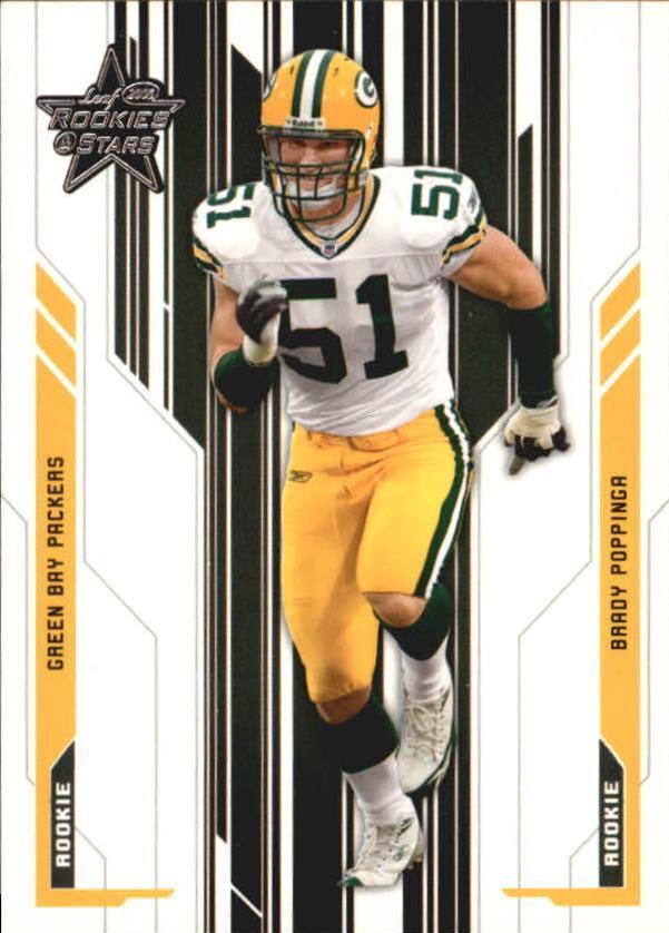 Brady Poppinga #152 Football Cards 2005 Leaf Rookies & Stars