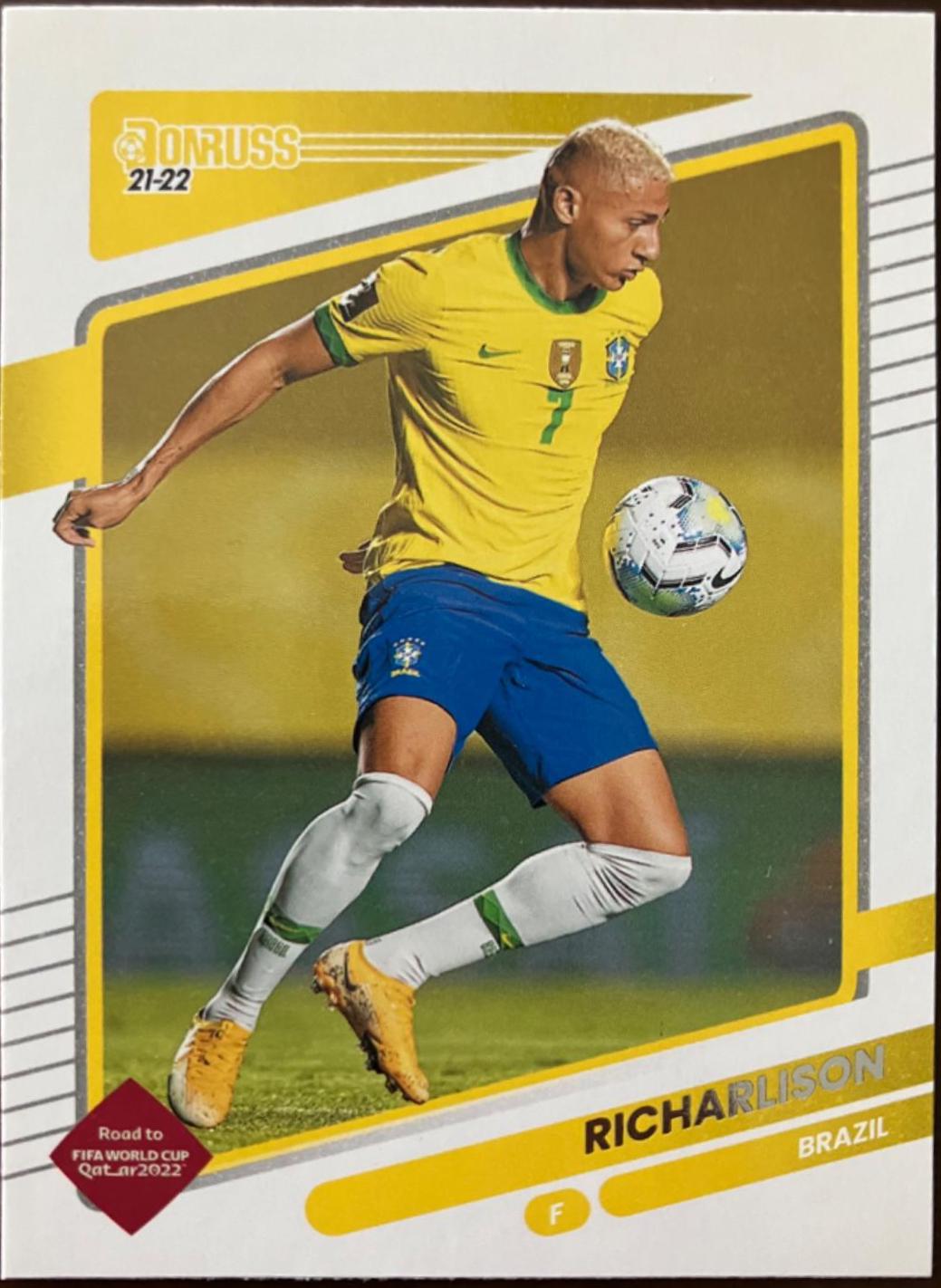 Richarlison #20 Soccer Cards 2021 Panini Donruss Road to Qatar