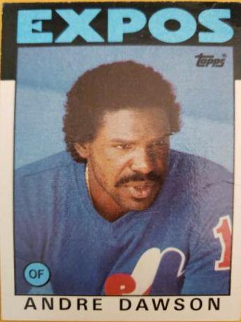 Andre Dawson #760 Baseball Cards 1986 Topps Tiffany